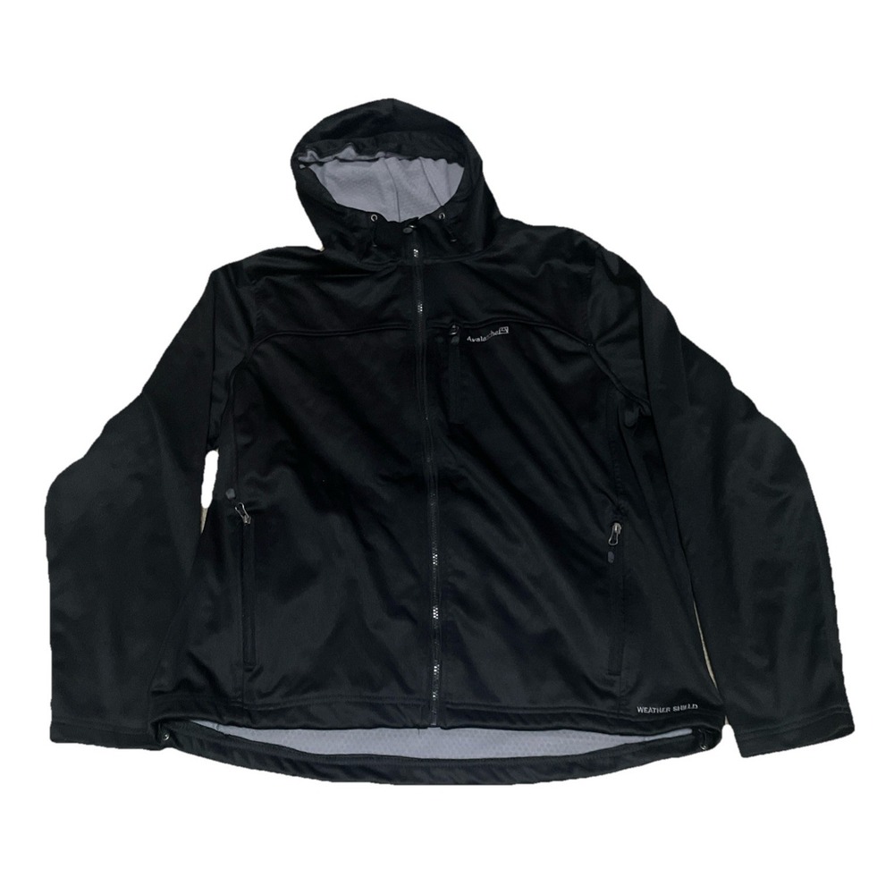 Avalanche Weather Shield Softshell Jacket Mens XL Black Hooded Outdoors